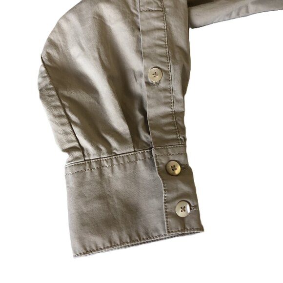 Brooks Brothers Shirtdress Button Front Belt Size 10 Safari Cargo Trench Utility - Picture 9 of 16